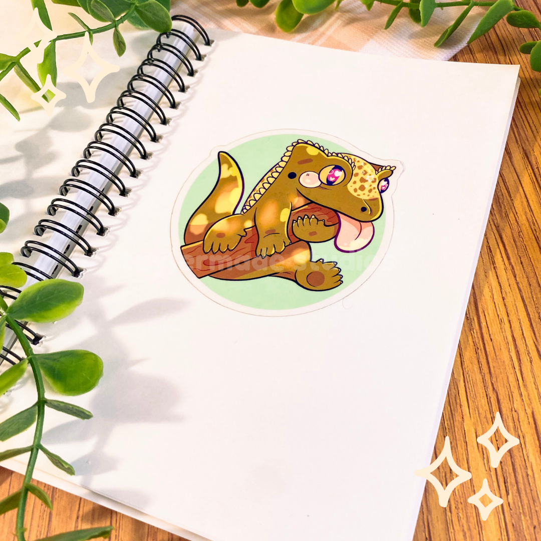Crested Gecko Sticker
