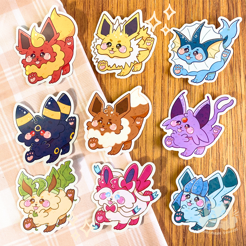 Eevee-lutions Stickers