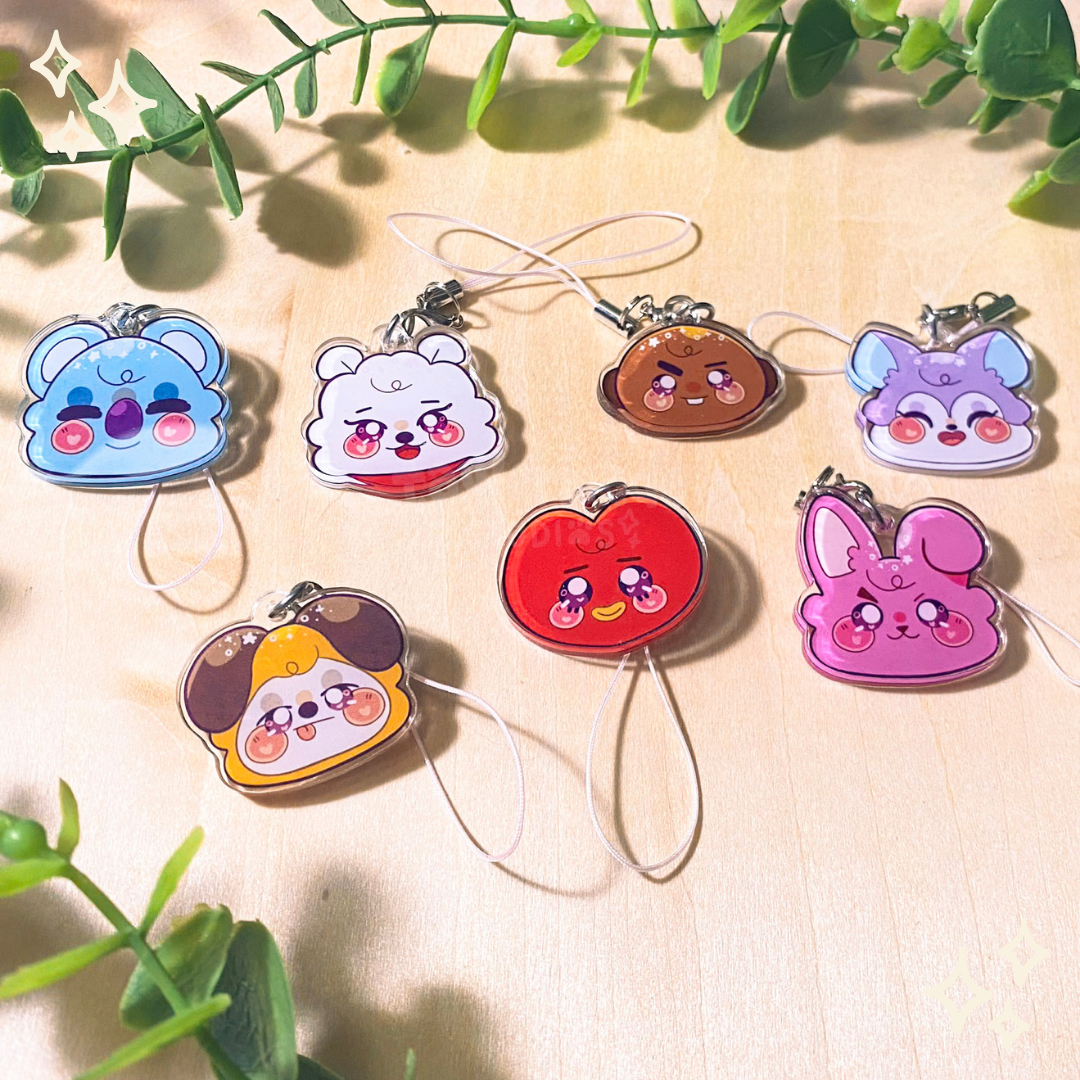 BTS Phone Charms