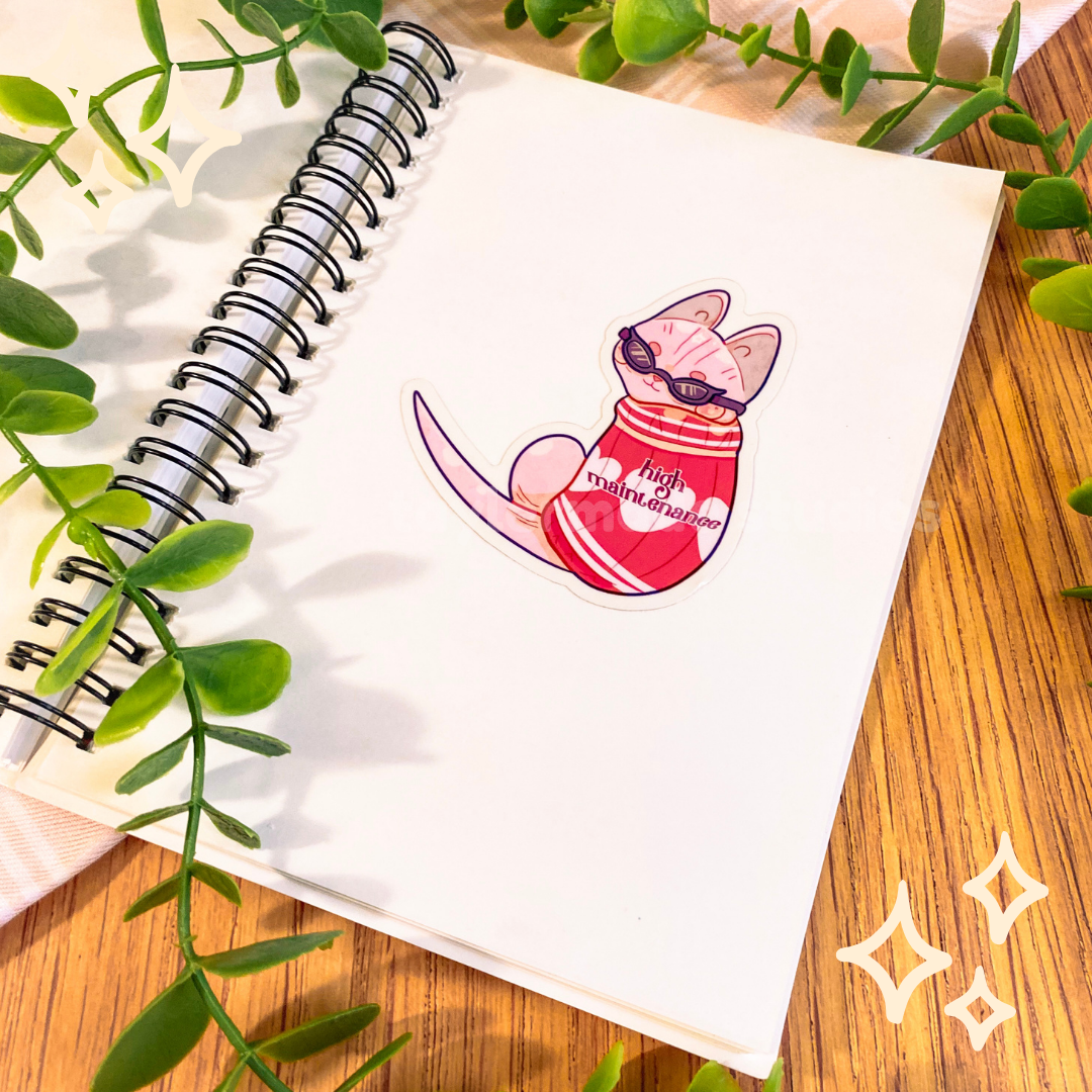 High Maintenance Sticker