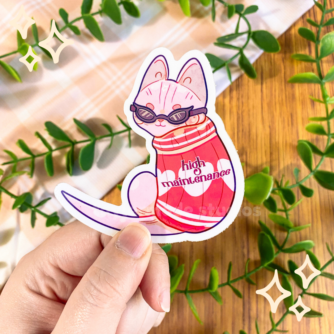 High Maintenance Sticker