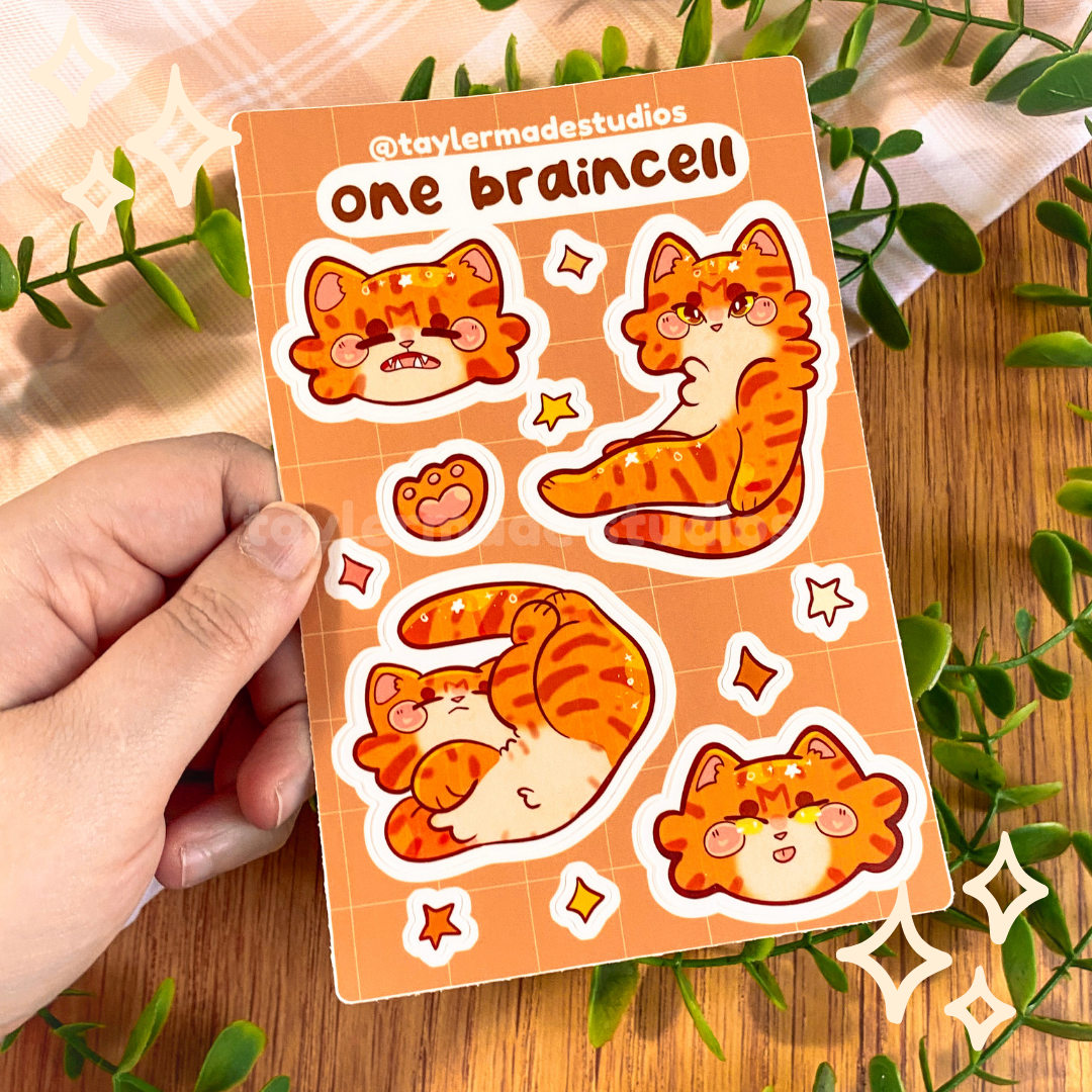 One Braincell Sticker Sheet