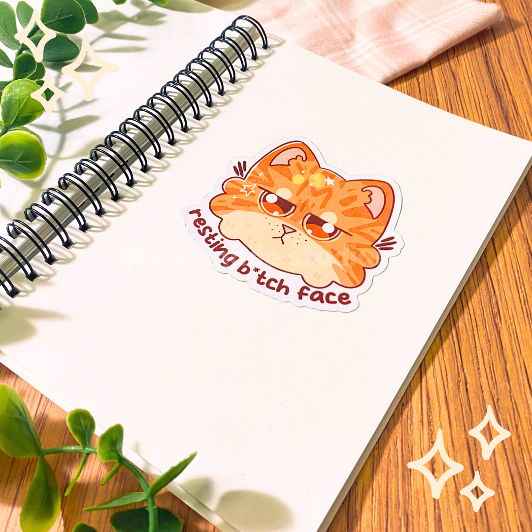 Resting B*tch Face Sticker