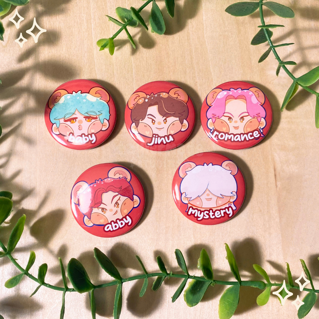 Saja Boys Buttons