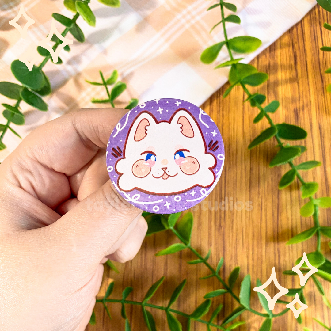 Cat Buttons - Tuxedo