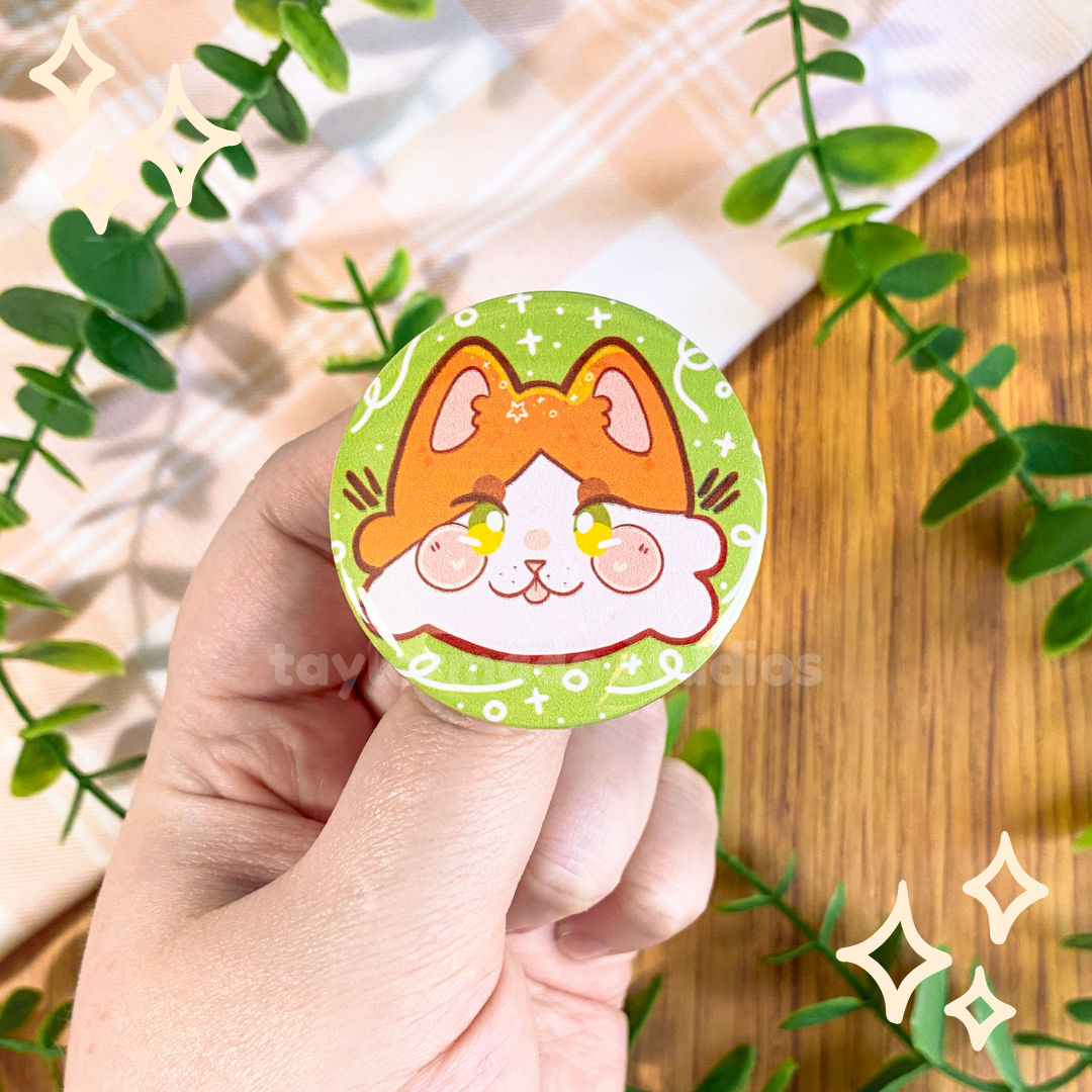 Cat Buttons - Orange