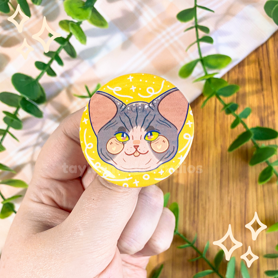 Cat Buttons - Sphynx