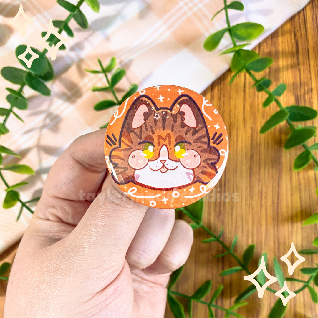 Cat Buttons - Brown Tabbies