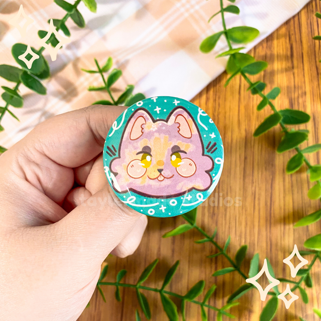 Cat Buttons - Calico / Tortie