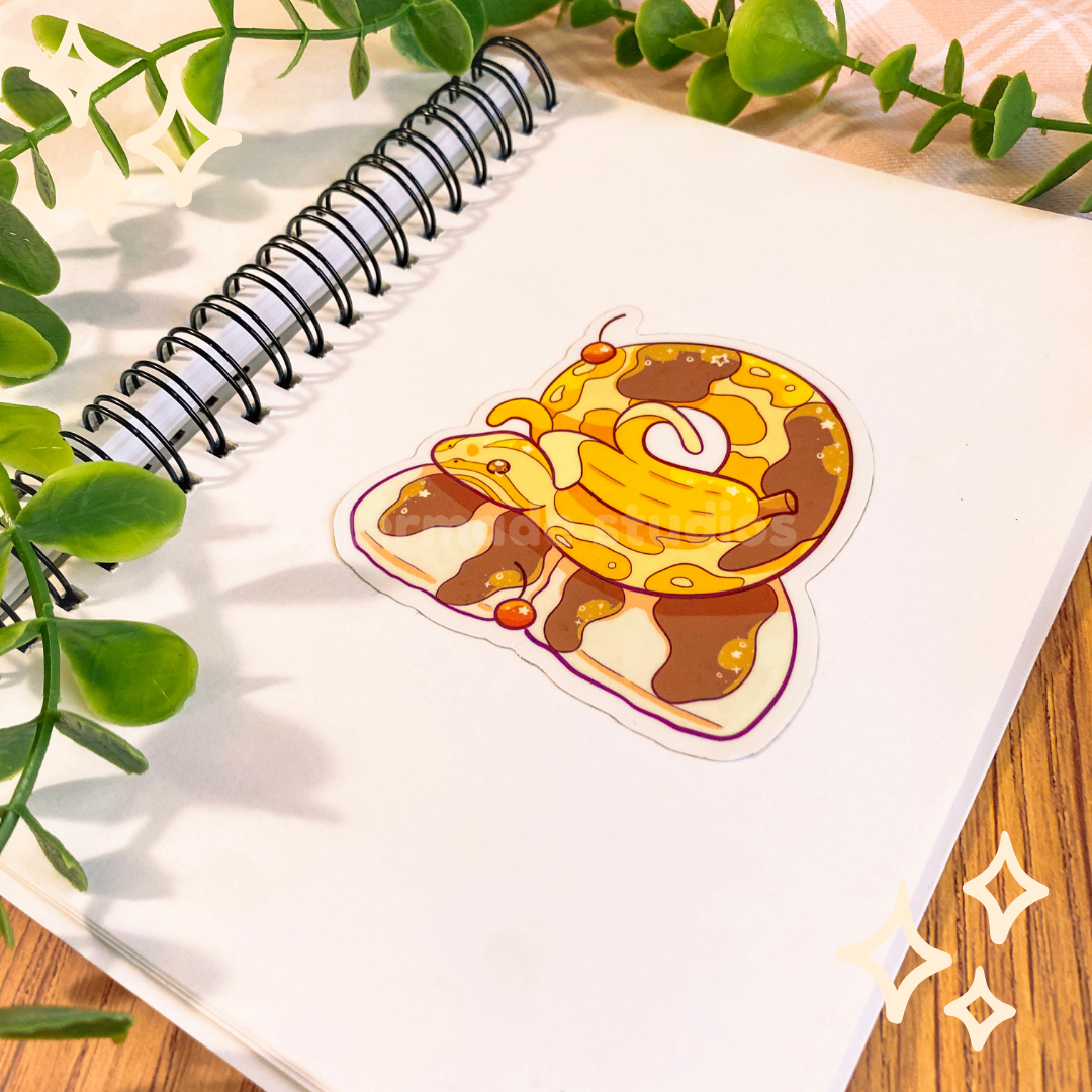 Banana Snake Sticker