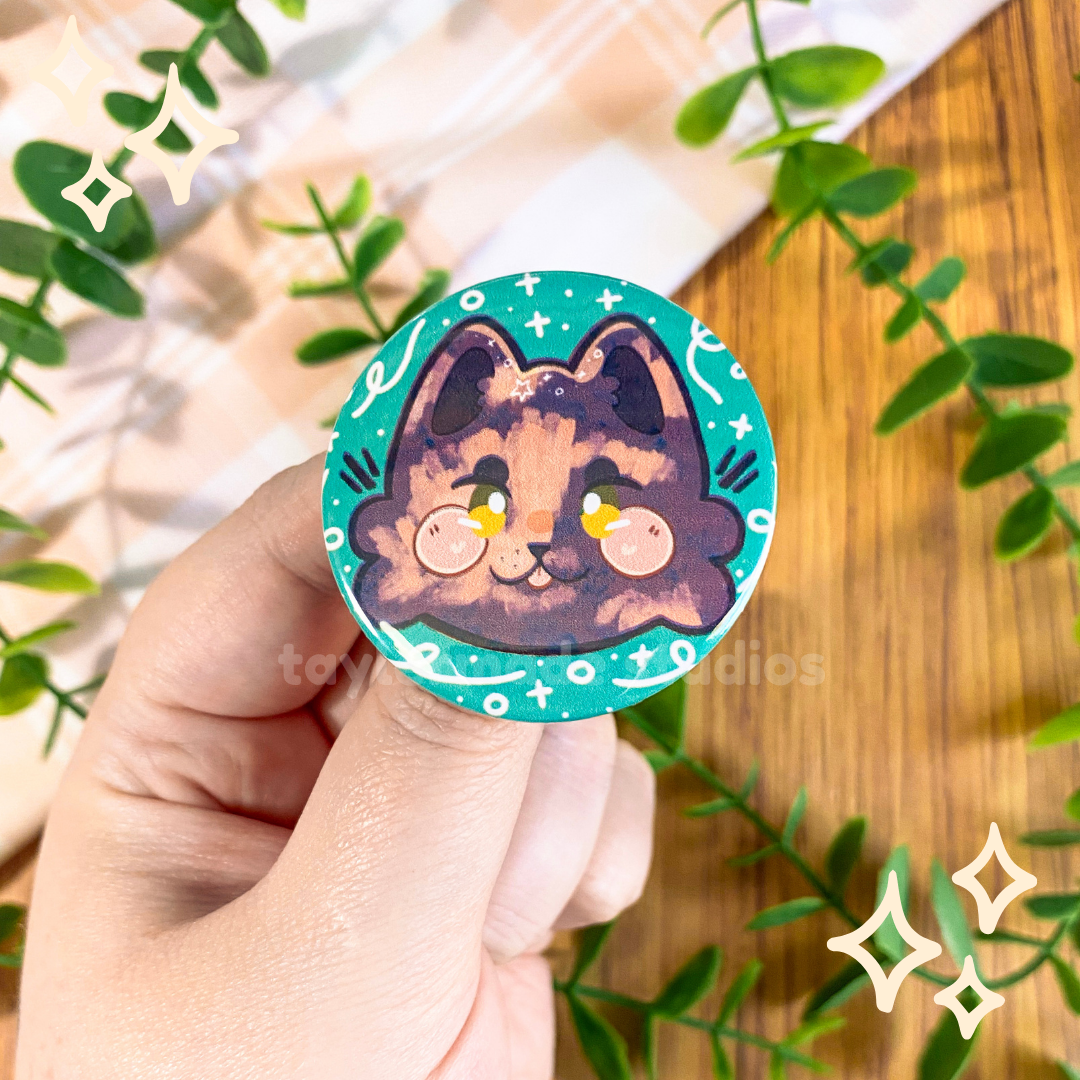 Cat Buttons - Calico / Tortie