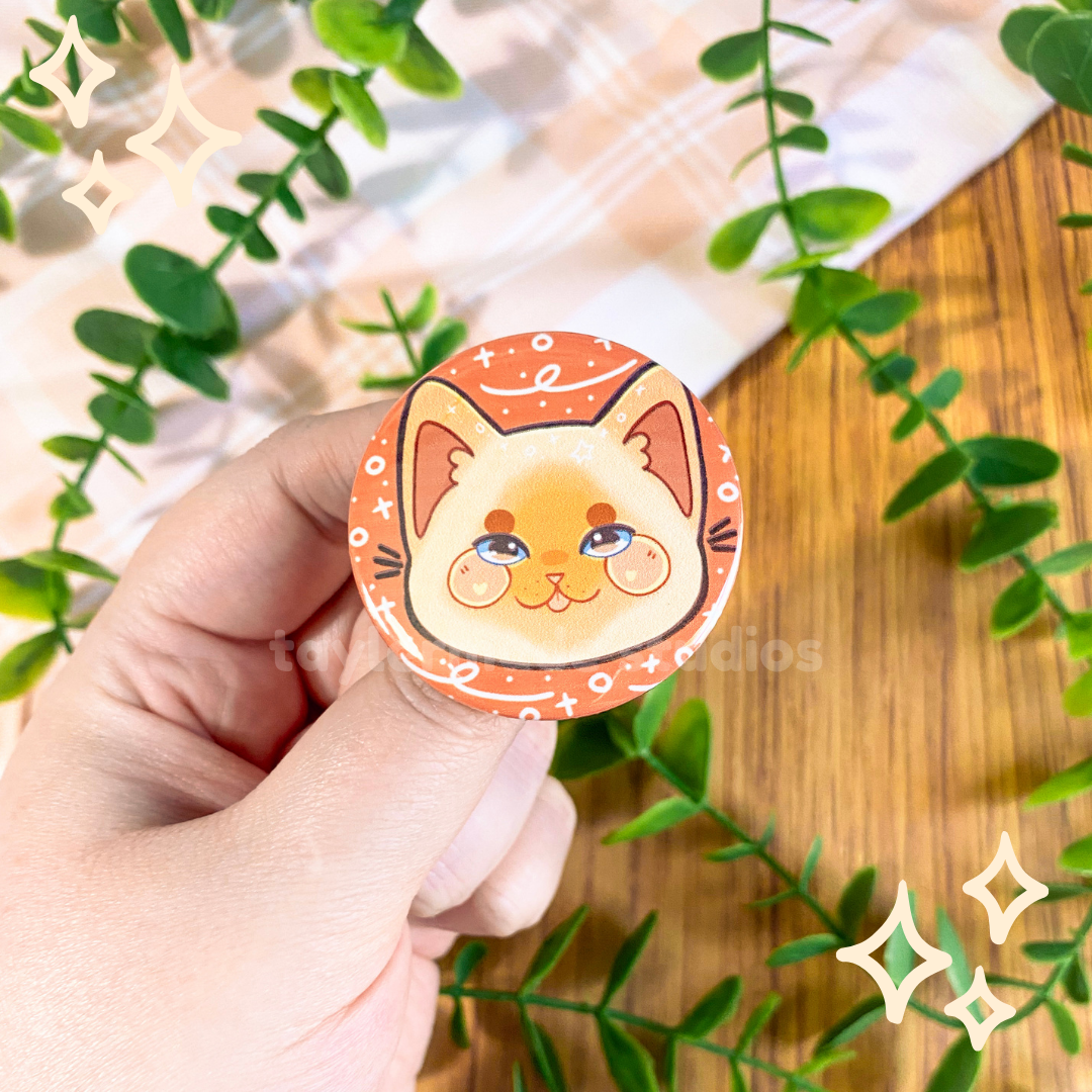 Cat Buttons - Siamese