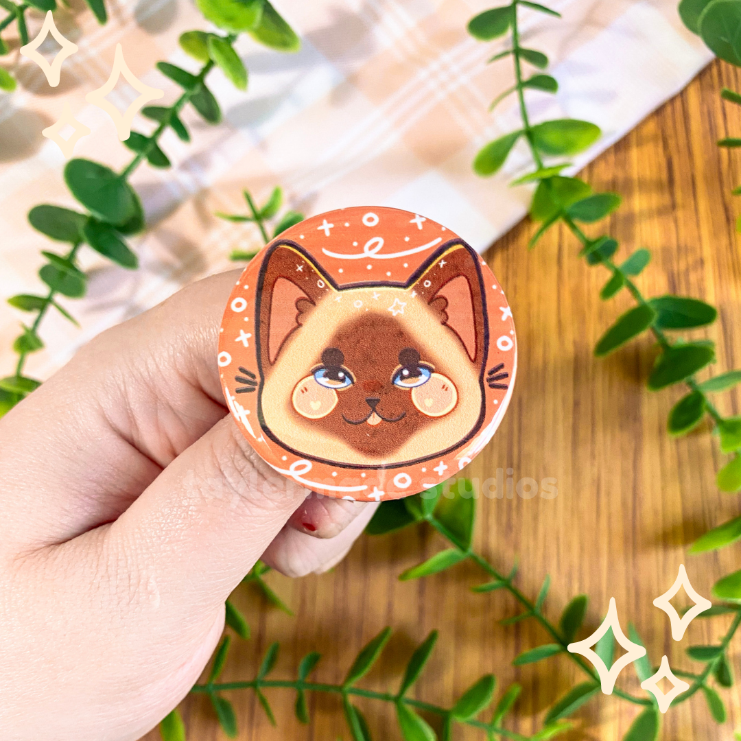Cat Buttons - Siamese