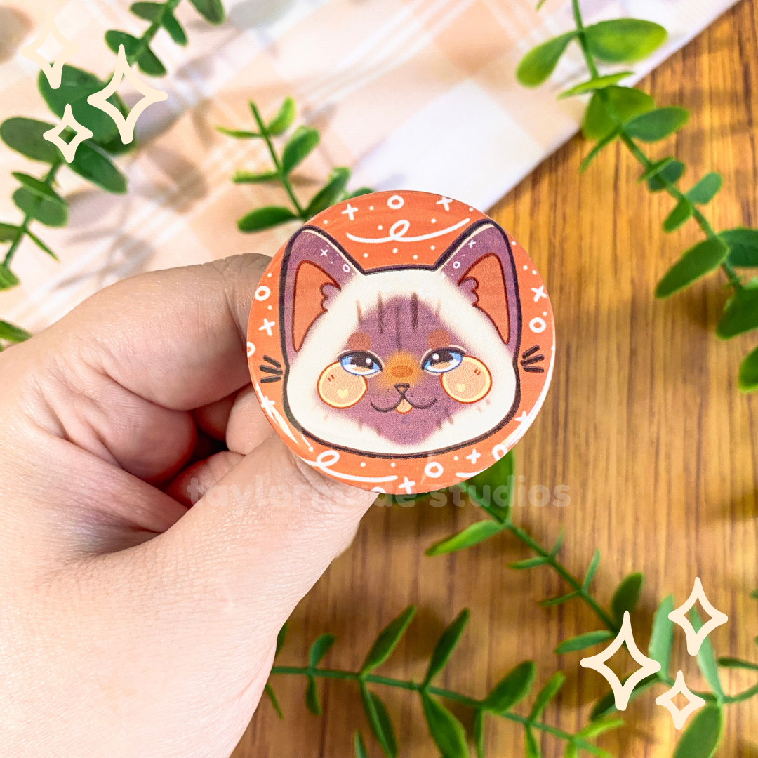 Cat Buttons - Siamese