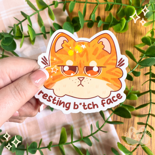 Resting B*tch Face Sticker