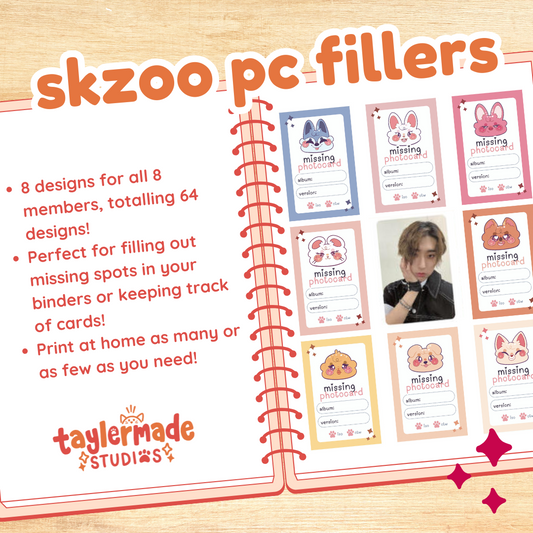 SKZOO Photocard Fillers - DIGITAL DOWNLOAD