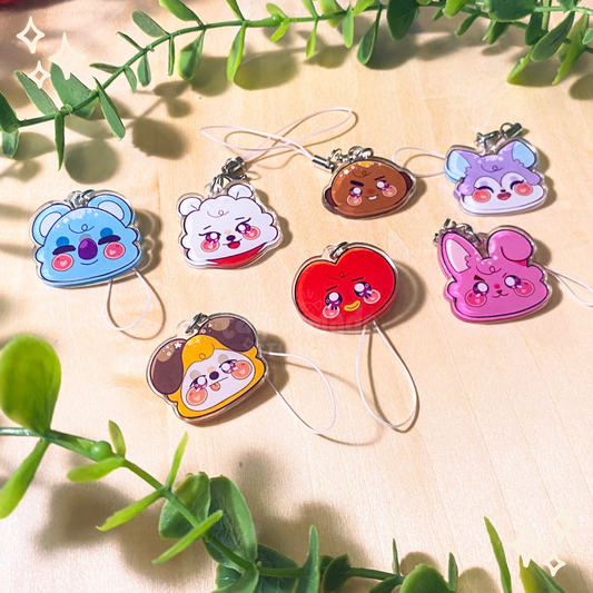 BTS Phone Charms