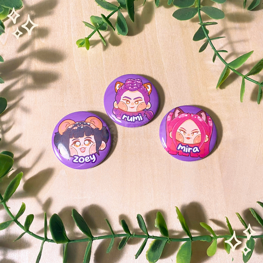 Huntrix Buttons