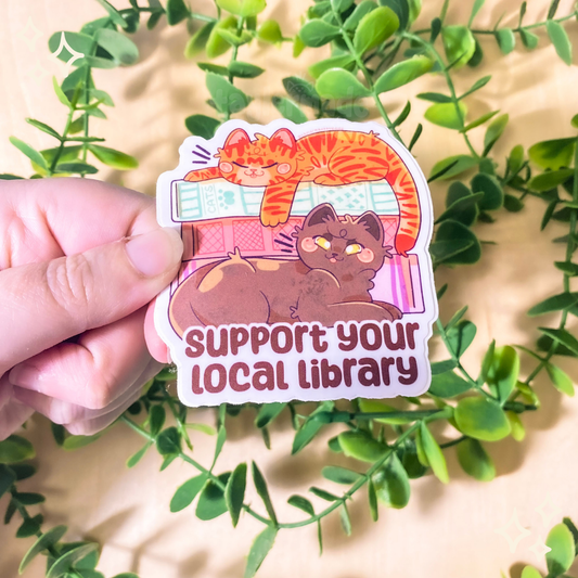Support Your Local Library Sticker